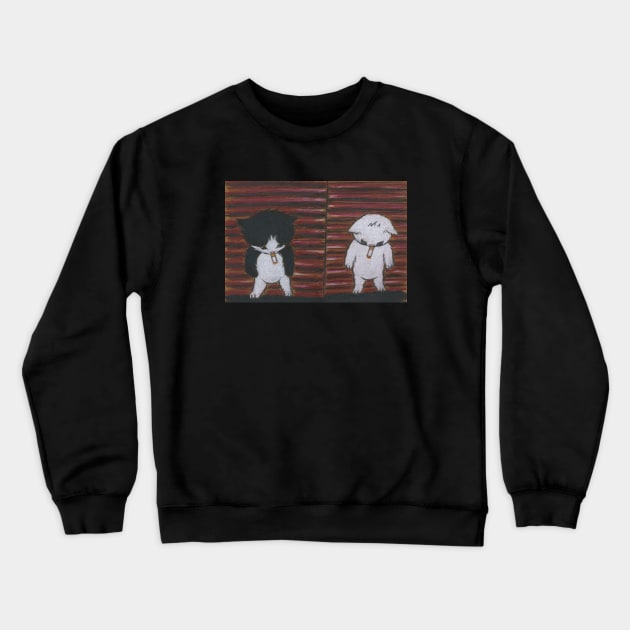 Crystal Castles Cig Cats Crewneck Sweatshirt by cig cats